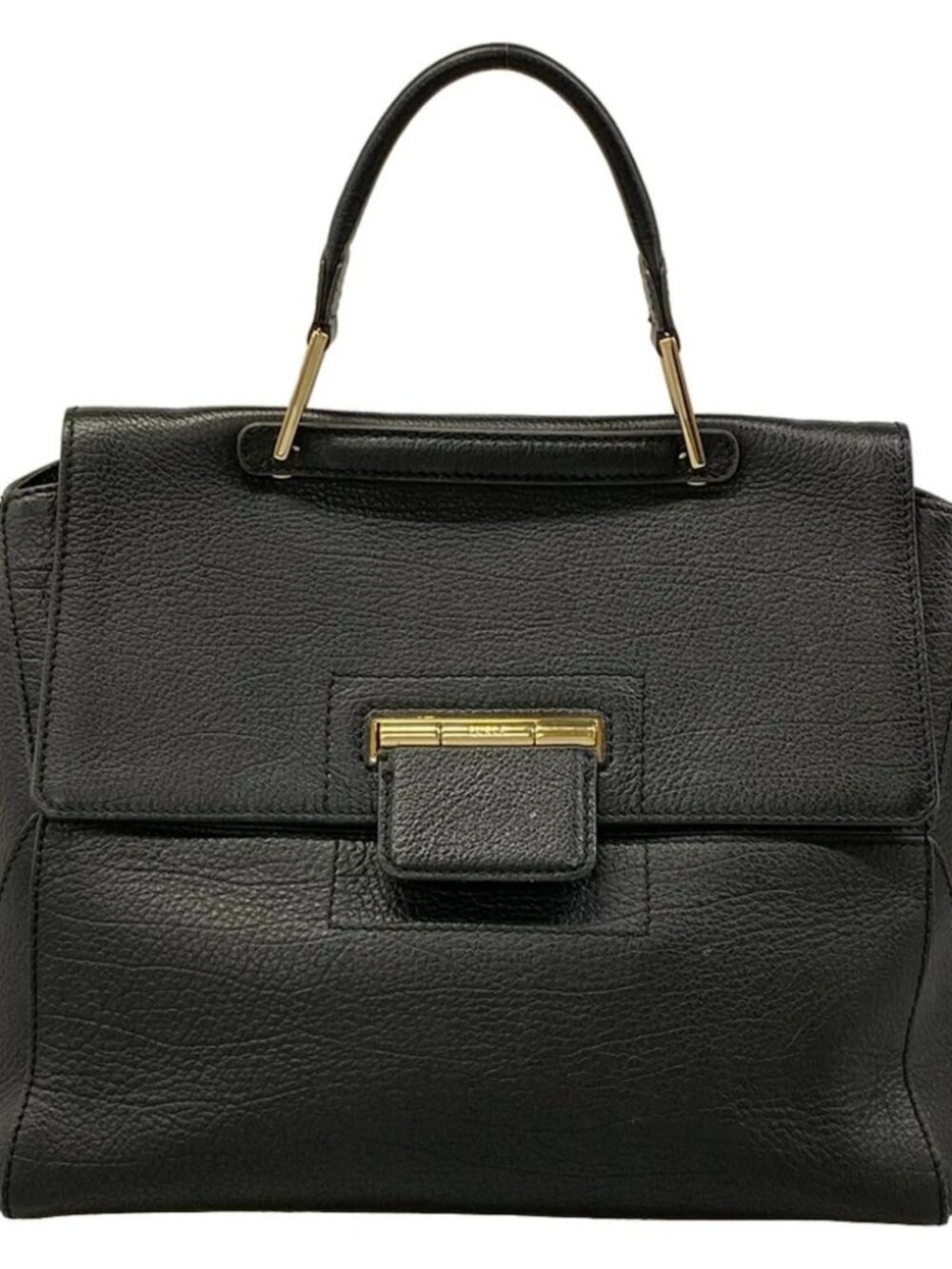 FURLA Black Leather Handbag - Picture 1 of 13